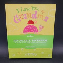 New Hallmark Recordable Storybook I LOVE YOU GRANDMA Grandparent Gift Book - $14.84