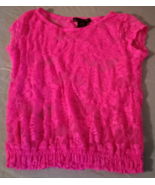 Girl&#39;s Pink Lace Top - £14.22 GBP