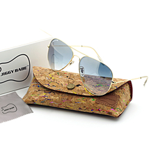 Top Brand Name Aviator Sunglasses Gradient Grey Retro 3025 Metal Glass Mirrored - £15.61 GBP