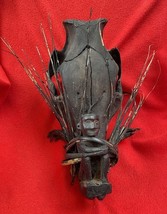 Ifugao Headhunter Skull With Carved Bulul Protective Spirit &amp; Quills - $250.00