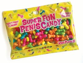 SUPER FUN PENIS SHAPED CANDY NOVELTY GAG GIFT PARTY FRUIT FLAVORED 100 P... - $16.55 CAD