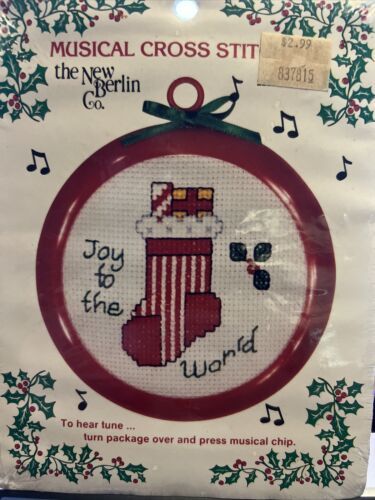 The Berlin Co. Musical Counted Cross Stitch Christmas Kit - Joy to the W... - $9.78