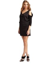 NWT SEE by CHLOE cutout shoulder dress 40 4 luxe designer cold shoulder black - £153.05 GBP