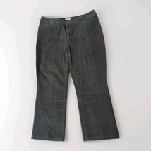 St Johns Bay Womens Straight Fit Corduroy Jeans Forest Green Size 18W NW... - $17.81