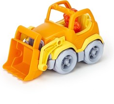 Green Toys Scooper Truck 100% Recycled Plastic Orange Yellow Made In USA - $16.82