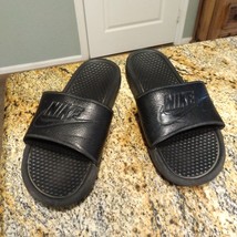 Nike Men&#39;s Benassi JDl Slide Sandals Flip Flop Black 343880-001 Size US 10 - $24.75