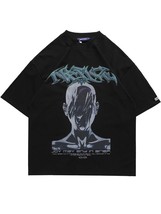 Mens   Streetwear T Shirt Hip Hop Graphic Print Short Sleeve Tshirt 2022 Harajuk - £105.07 GBP