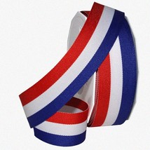 Patriotic Stripes Ribbon - 1.5&quot; x 25 YD Red/White/Blue for 4th of July, Gift Wra - $60.34