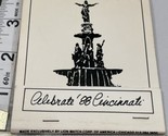 Giant Matchbook  Celebrate ‘88  Cincinnati  gmg Unstruck 48th RMS Conven... - $24.75
