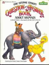 The Sesame Street Question And Answer Book About Animals Rae Paige and J... - $9.89