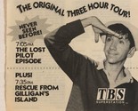 Rescue From Gilligan’s Island TV Guide Print Ad Bob Denver TBS TPA5 - $5.93