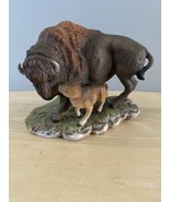 Homco American Bison Sculpture Masterpiece Porcelain Endangered Species ... - $26.60