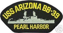 Navy Uss Arizona BB-39 Pearl Harbor Blue 5&quot; Patch - £22.81 GBP