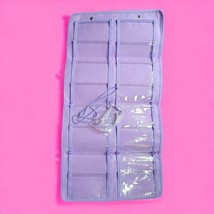 Hanging Sunglass Holder Folding Purple Felt Plastic Large 30 x 16 Inches... - $6.80