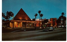 Vintage Hawaiian Isle Resort Motel Miami Florida Postcard pyramid 60/50s cars - £7.90 GBP