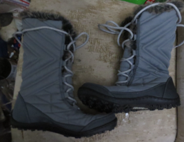 Columbia Minx Women&#39;s Size 7.5 Mid III Santa Fe Winter Boots Waterproof Gray - £28.97 GBP