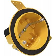 Vapor Barrier Ceiling Box, Round, Noryl Plastic, 4-In. - $21.43