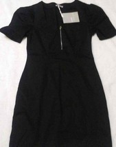 3 Suisses Collection Black Sheath Dress Size M (40 France) Frontal Zipper - $14.85