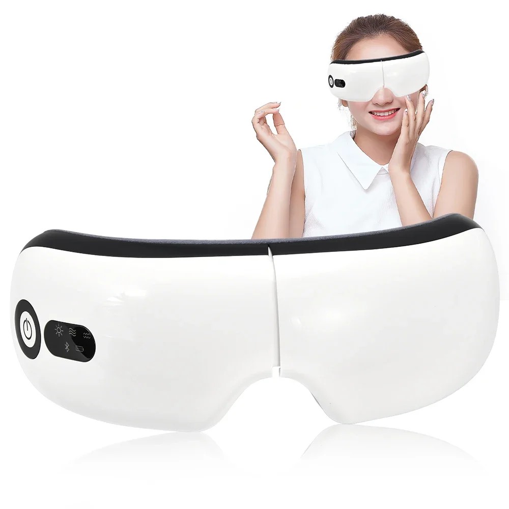 Electric massage eye care device fatigue relief hot compress therapy massager music eye thumb200