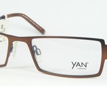 YAN by BoDe 6220 64 BROWN /PURPLE EYEGLASSES GLASSES FRAME 52-17-140mm G... - $29.70