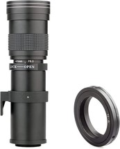 Lightdow 420-800Mm F/8.3 Manual Zoom Telephoto Lens T-Mount For Nikon D5500 - £87.06 GBP