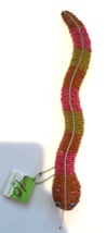 Bead Worx Grass Roots Snake figure 1 foot long (pink,yellow,orange) - $15.14