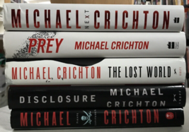 Michael Crichton Hardcover Next Prey The Lost World Disclosure Pirate Latitud X5 - £19.70 GBP