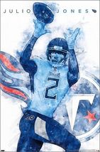 Tennessee Titans Julio Jones 12x8in Metal Sign NFL Football Art - $34.67 CAD