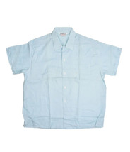 Vintage California Sanforized Short Sleeve Shirt Mens L Light Blue Loop ... - £38.10 GBP