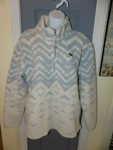 Victoria&#39;s Secret PINK Sherpa Fleece Pullover Half Zip Jacket SIZE M Wom... - $62.05