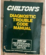 Chilton&#39;s, Diagnostic Trouble Code Manual, 1987-89 Domestic and Import V... - £9.62 GBP