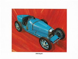 Vintage 1926 Bugatti car 10 x 8&quot; advertising print for Matchbox Series Models - £23.34 GBP