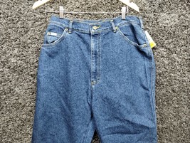 NWT VTG Lee Jeans Misses 16 Medium Blue Pepper Wash Relaxed Tapered Ankle - £18.37 GBP