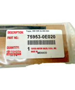 2008-2013 TOYOTA HIGHLANDER BLACK OUT TAPE P/N 75953-0E020 RIGHT REAR OE... - $6.09 CAD