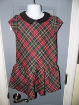 Janie and Jack Plaid Holiday Present Dress Size 3 Girl&#39;s NEW - $48.10