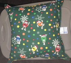 M&amp;M s Christmas pillow MINT - £17.02 GBP