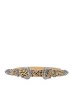 Fashion Chic Trendy Double Buckle Leopard Belt - £11.93 GBP