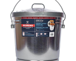 Galvanized Trash Can 10 Gal Steel Locking Lid Storage Weather Resistant ... - $33.82