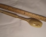 Vintage Lustro Ware Tan Plastic Slotted Spoon 11&quot; - $14.24