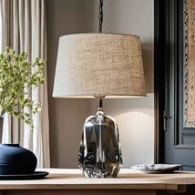 interoknack American Luxury K9 Crystal Table Lamp with Linen Shade, Mode... - $16,617.71 MXN