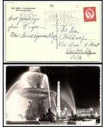 1950s GREAT BRITAIN Postcard - Kensington to New York City USA U2 - £2.32 GBP