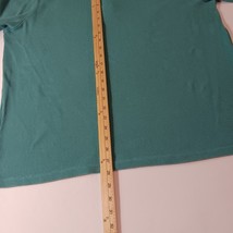 Jockey Men's Waffle Henley Green Long Sleeve Cotton T-Shirt Measured Chest 48" image 10