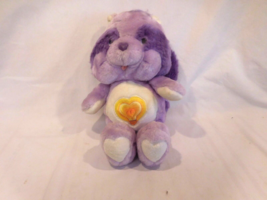 1984 Kenner Care Bears Cousin Bright Heart Raccoon Light &amp; Dark Purple R... - $11.88