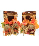 2 Count Smiling Scarecrows on Picks (Pack of 2) - £6.89 GBP