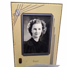 Vintage Portrait Photo in Cabinet Card, Original Black and White Senior Graduate - £15.44 GBP
