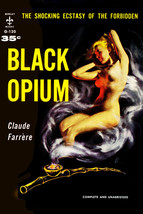 Paperback Cover Poster - Black Opium (1958) Canvas Art Poster 16&quot; x 24&quot; - £22.84 GBP