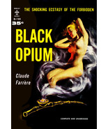 Paperback Cover Poster - Black Opium (1958) Canvas Art Poster 16&quot; x 24&quot; - £22.67 GBP