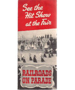 1940 NEW YORK WORLD&#39;S FAIR Railroads on Parade 12-page illustrated brochure - $272.22 MXN