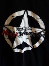 Five Star Ninja Warrior With Dane On Back Youth T Shirt Size L - £7.93 GBP