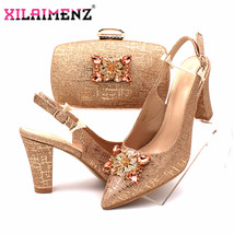 Classics African Women Royal Wedding Party Shoes and Bag to Match with Shinning  - £93.17 GBP